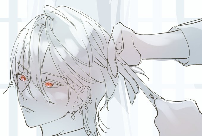 「cutting hair」 illustration images(Latest｜RT&Fav:50)