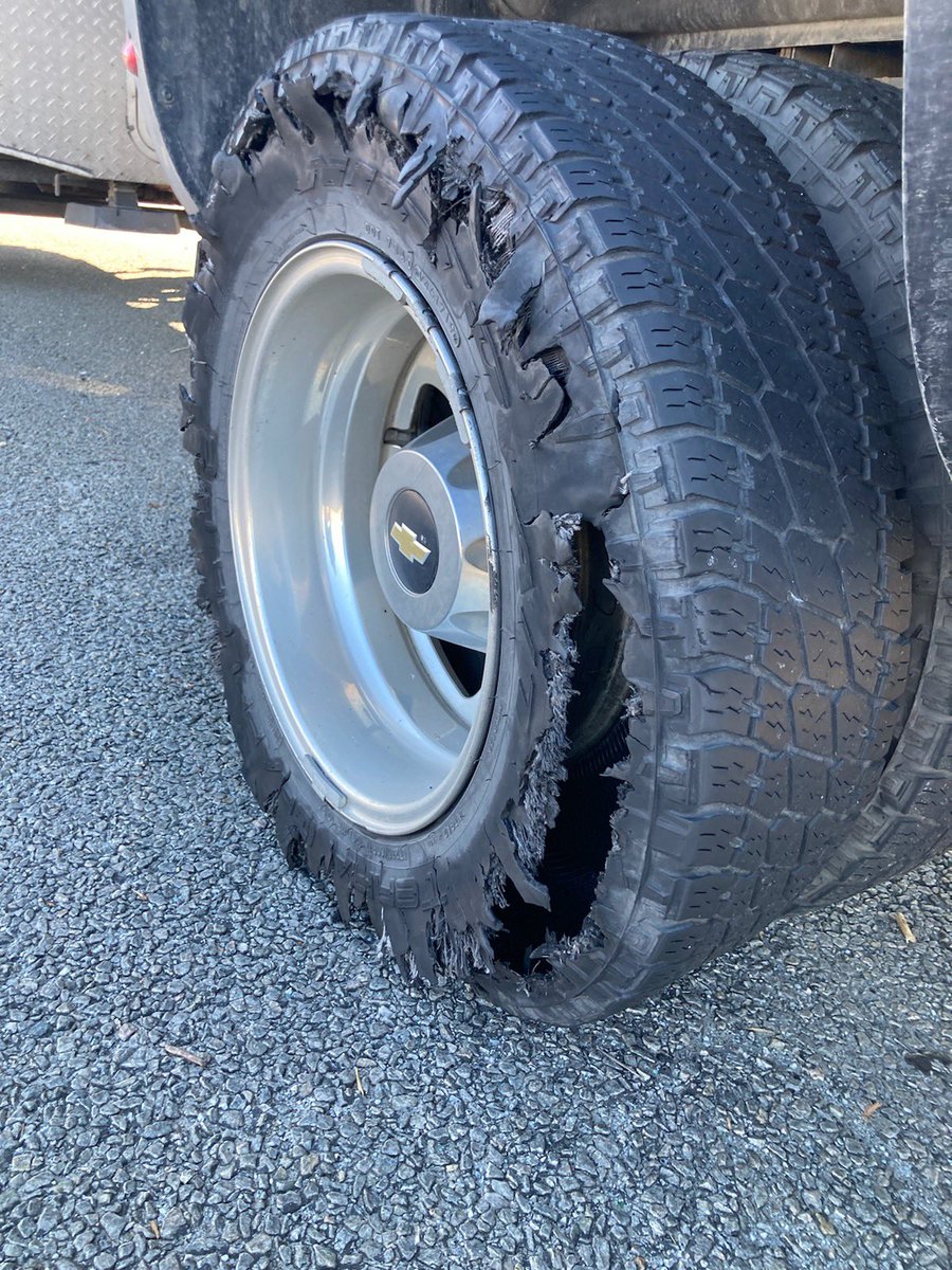 WheelBeyond's tweet photo. Oh no! Headed to @fmca_ convention and this happened. #TravelTuesday #rvlife #rvtravel https://t.co/rXh8NMkhca