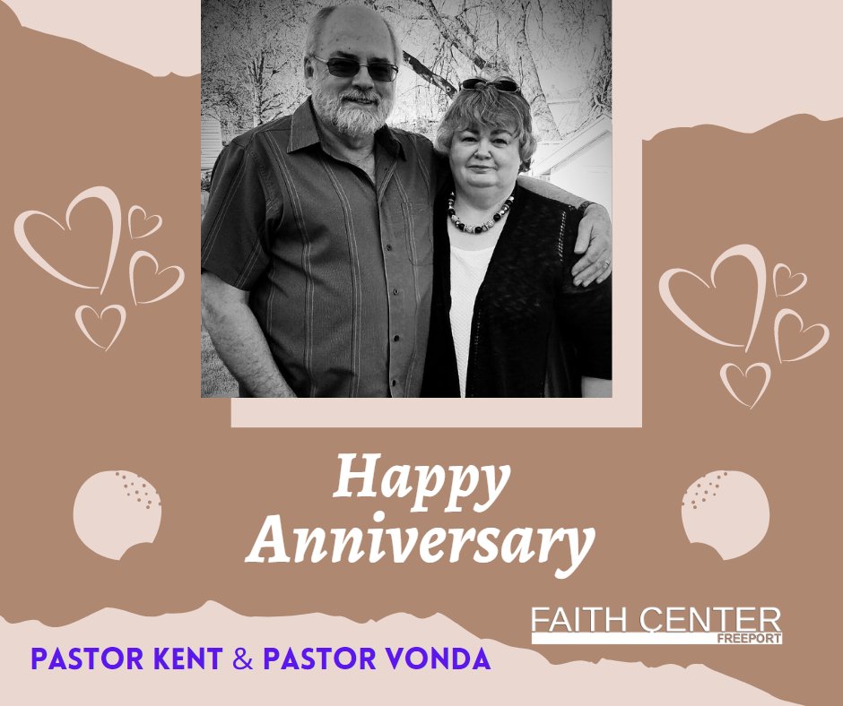 fcfreeport's tweet photo. Happy Anniversary to Pastor Kent and Pastor Vonda Van Ostrand! https://t.co/JqpSdweMXp