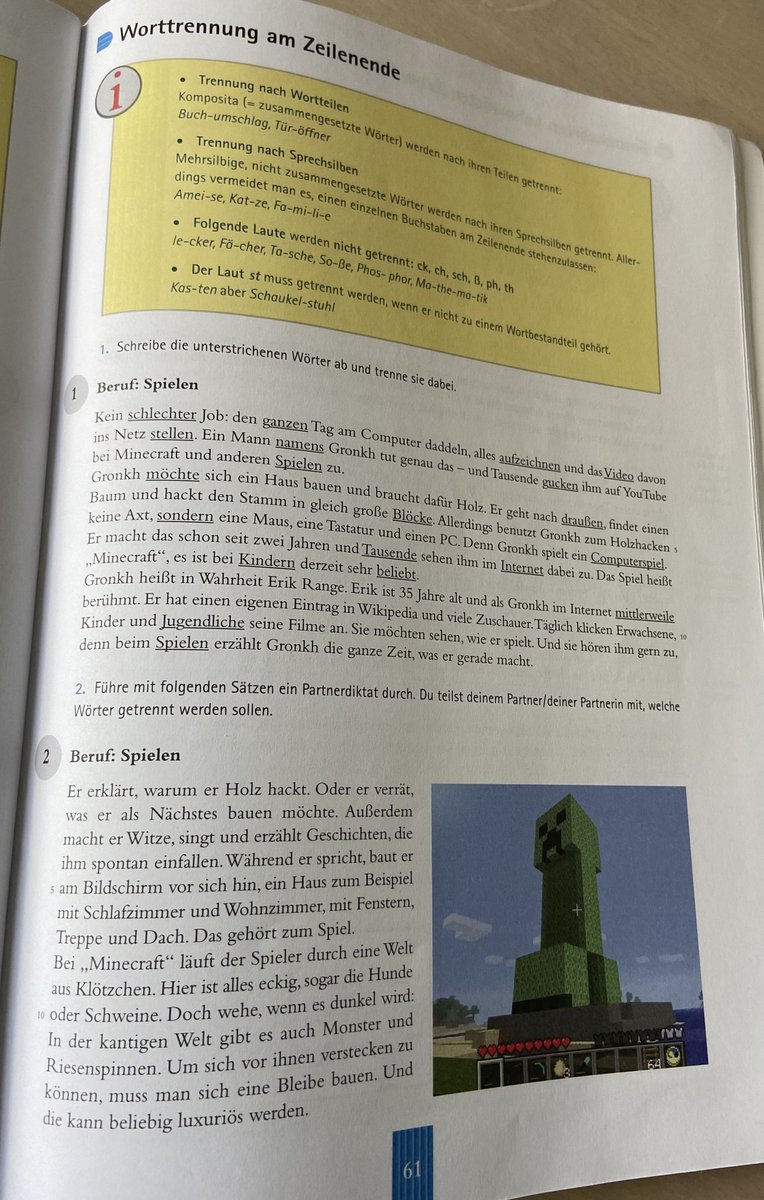 AlbusPWBDumb13's tweet photo. @Gronkh einfach in unserem Deutsch Arbeitsheft 😂😂 https://t.co/CtvLUCsHLz