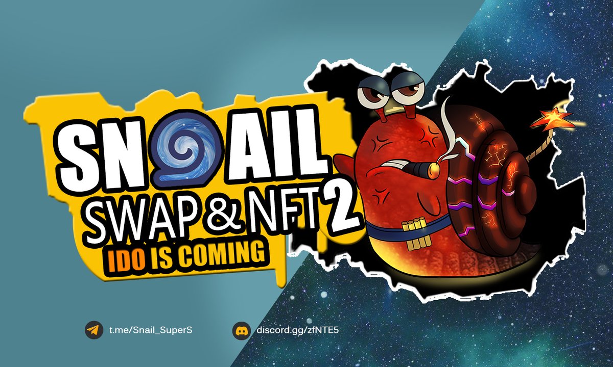 Snail_SuperFarm's tweet photo. 😀I'm glad to share #snailswap with you.

If you don't know it yet，Come and join the telegram and discord.

🧧You know，I shared some #Airdrops and gifts there #ARB.

👉Enter:
TG: https://t.co/vywkzulfBb
DC: https://t.co/1orIJkDkmj

❤️Are you coming? https://t.co/e3DAqc6BCc