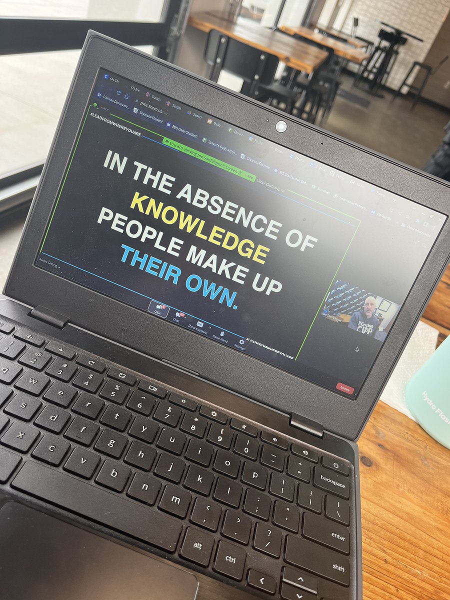 MrsZulauf's tweet image. Listening to @Joe_Sanfelippo this morning at the @DefinedLearning Webinar. PBL, Culture, building relationships, 30 seconds, kids, story, moments, .  #weallneedamrsmoore #breakthescript #allthethings