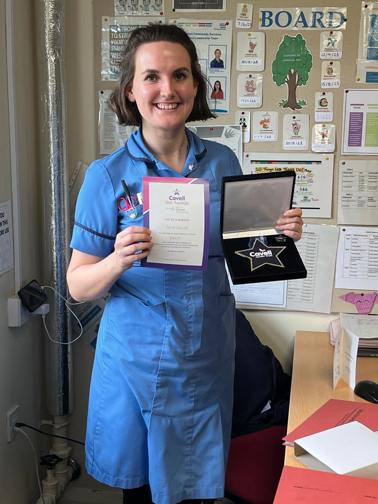 @CavellTrust @#CavellStarAward @jesssicaw95 @boltonnhsft A huge congratulations to our Jess for always going above and beyond for all of our Patients. What a superstar!🥂🎉🥳