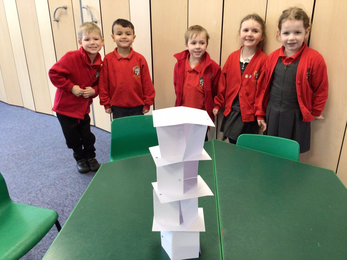 AslocktonSchool's tweet photo. Foundation loved the STEM Challenge Index Card Tower. The children had a chance to demonstrate their teamwork and leadership skills. Good job 👍 Foundation. Thanks Kirkby Woodhouse @Aspire_MAT for sharing our findings and evaluating our STEM challenge together on zoom too. https://t.co/hC1O630KGV