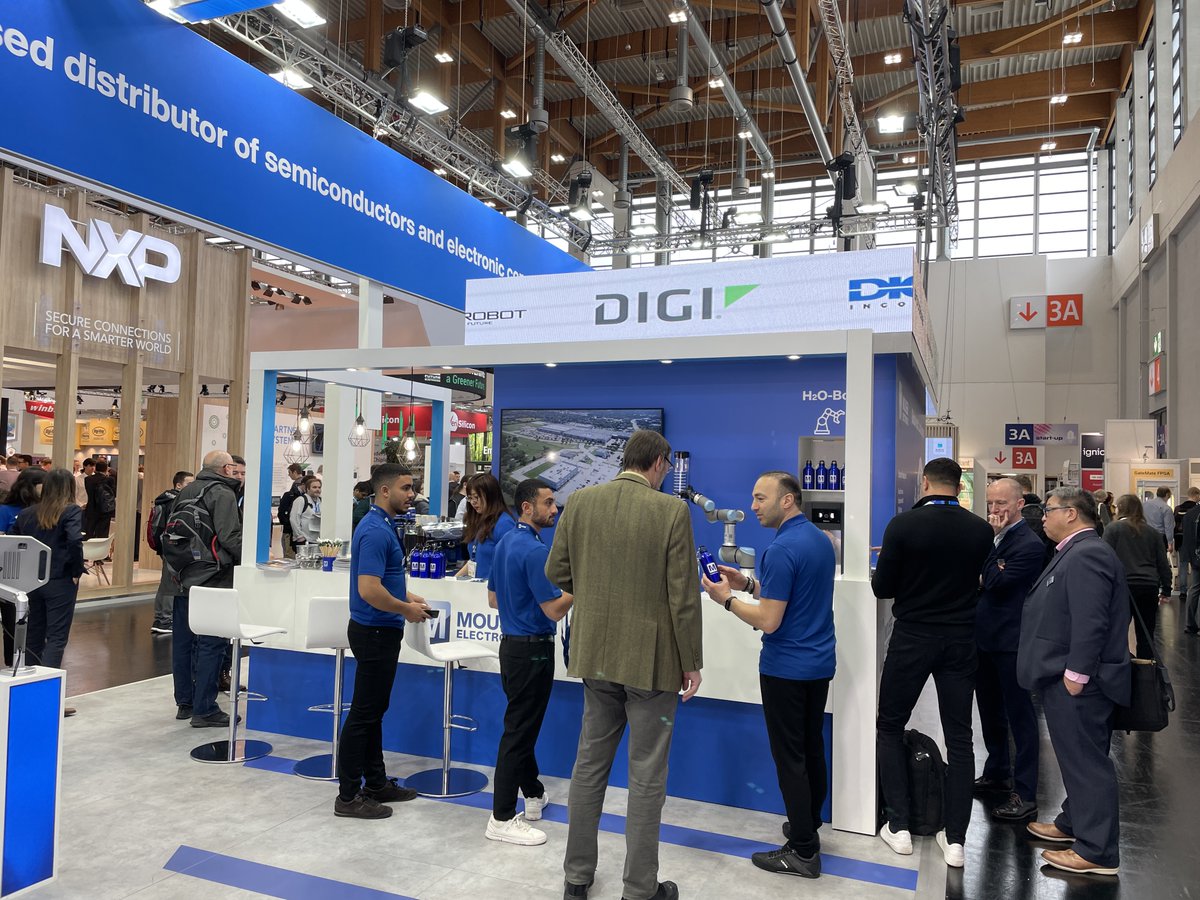 digidotcom's tweet image. Love the shoutout from @mouserelec at #EW23! Check out their automated café in Hall 4A, Booth 102 at Embedded World and grab a coffee while you’re at it! #embeddedworld2023