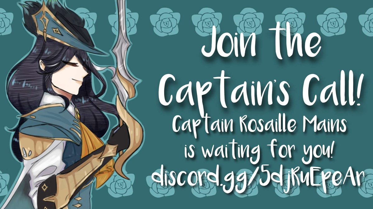 Clorinde_Mains's tweet photo. With all these #captainr and #fontaine leaks coming out, our discord is open! Join us @ https://t.co/57kR3WAolz to talk about Captain R! https://t.co/bqTDo8LjpS