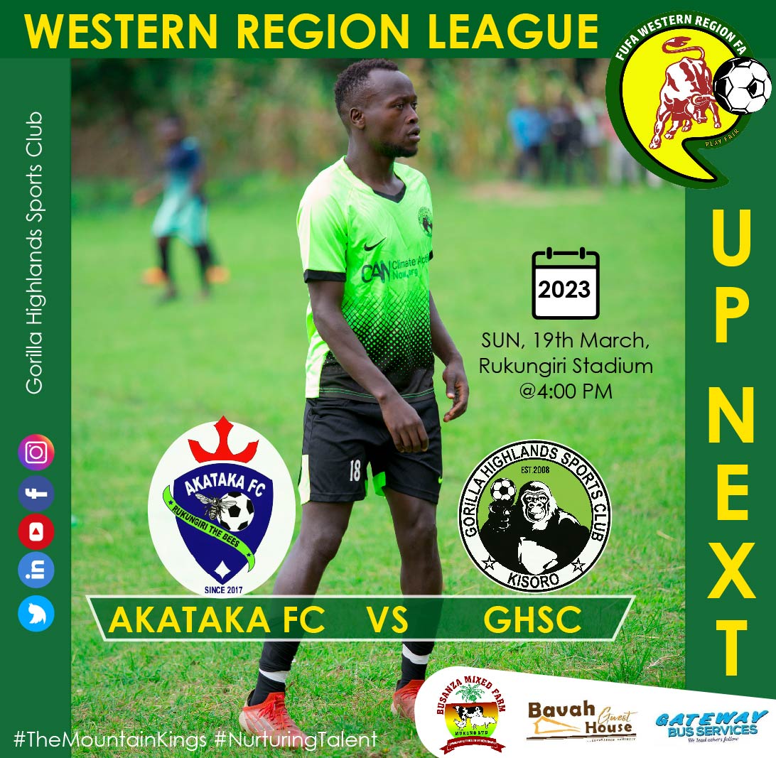 Countdown: 4 last games of the season, MD15. Let's go #TheMountainKings 
#NurturingTalent
#VisitKisoro