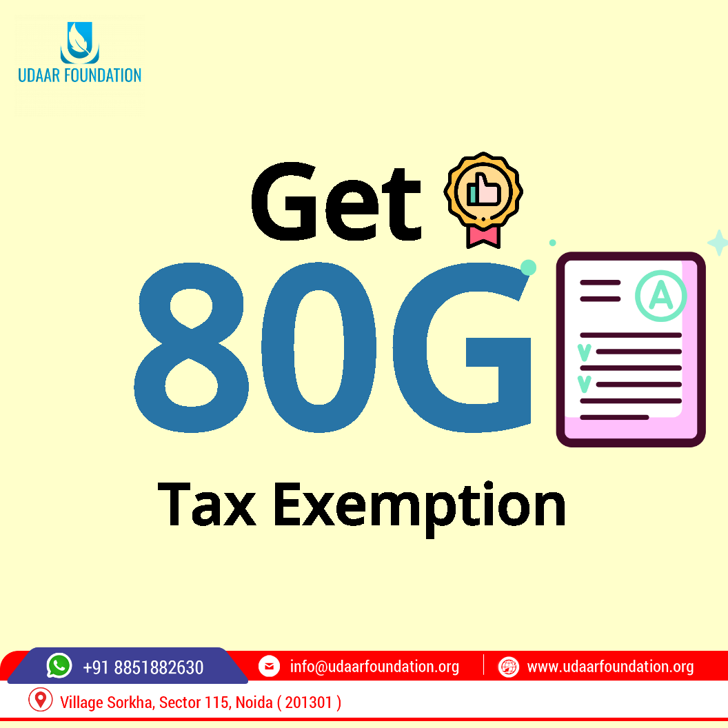 FoundationUdaar's tweet photo. Get TAX Exemption on donation at @udaar_foundation 

#BeUdaar #udaarta #udaar #ngo #bestngoinnoida https://t.co/EDl2osohsG