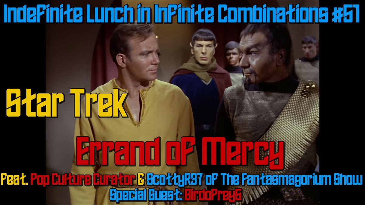 antiderivative1's tweet photo. Join @pccurator, @ScottyR37 of The @Fantasmagoriums, and I as we review Errand of Mercy! What more could you want? Thrilling Political Science Fiction Drama!
#735Club #1966to2005 #RealStarTrek #StarTrek #Organians #Kirk #Spock #Klingons #Kor
https://t.co/bDktMHVwAM https://t.co/Vx0Mp9CBg1