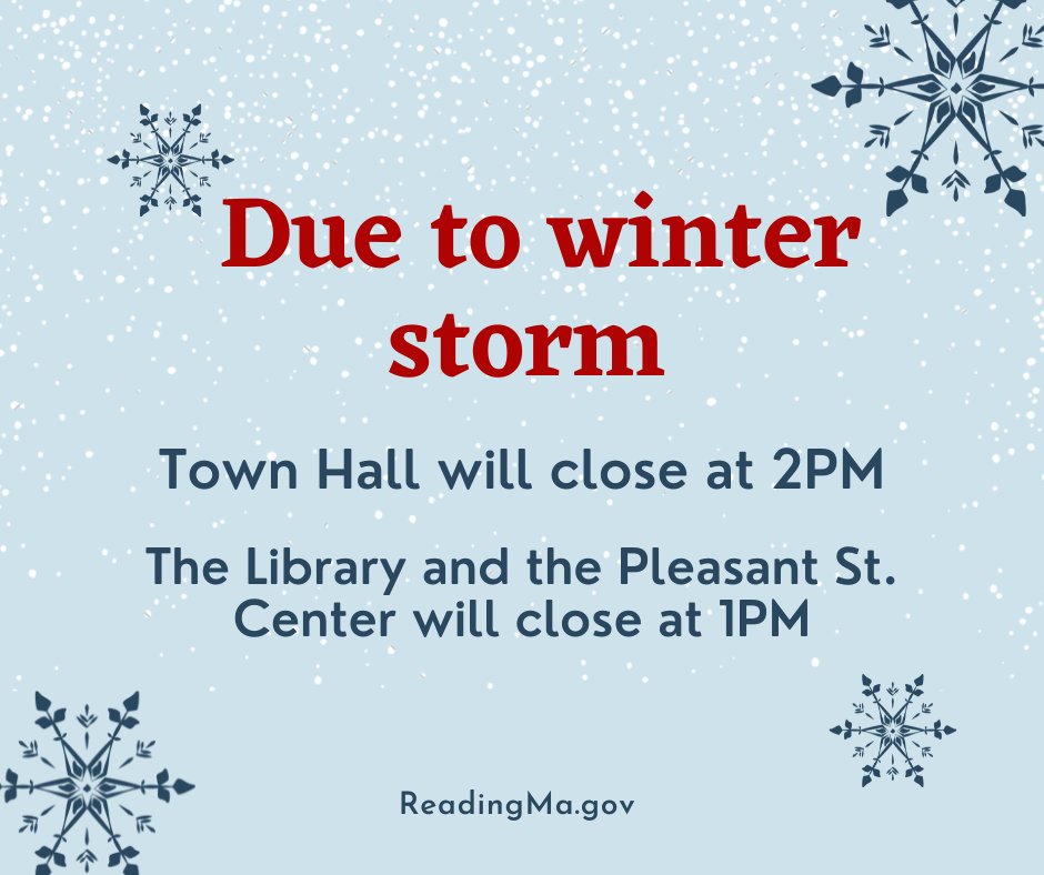 Town of Reading, MA tweet media