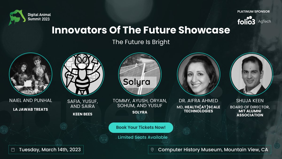 #YoungEntrepreneurs and their incredible #startups, #LáJawabTreats, #KeenBees &amp; #Solyra will be sharing their journey at #DAS2023. Moderated by <a href="/ShujaKeen/">ShKeen</a> &amp; #AifraAhmed. Date: March 14th &amp; Venue: <a href="/ComputerHistory/">Computer History Museum</a>. bit.ly/3Fq5MWm
#Ibex #MITAlumniAssociation #MentorsFund