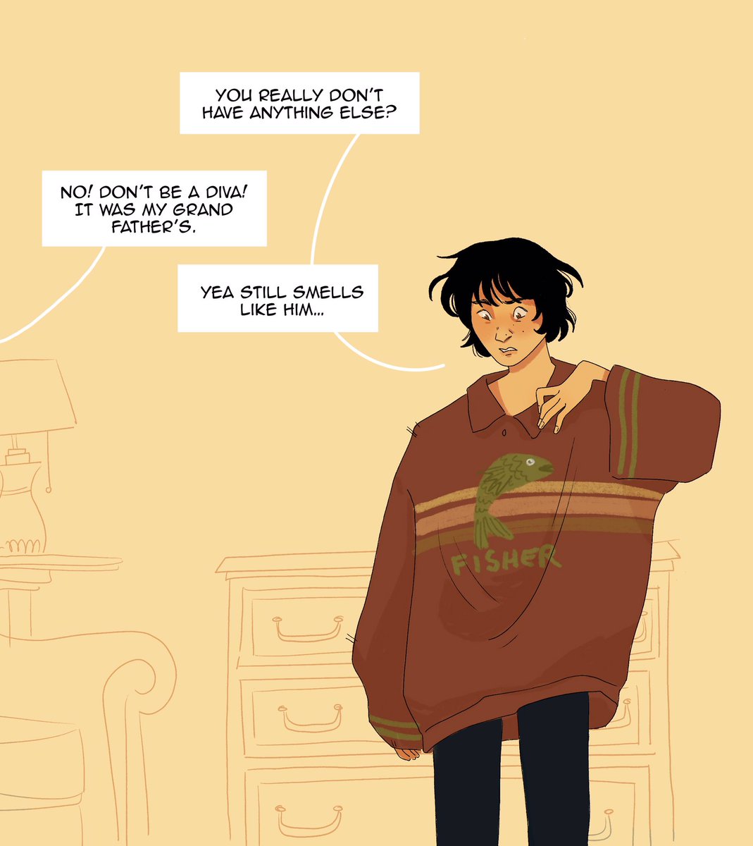 vhesiho's tweet image. the smelly sweater #TheLighthouseKeeper