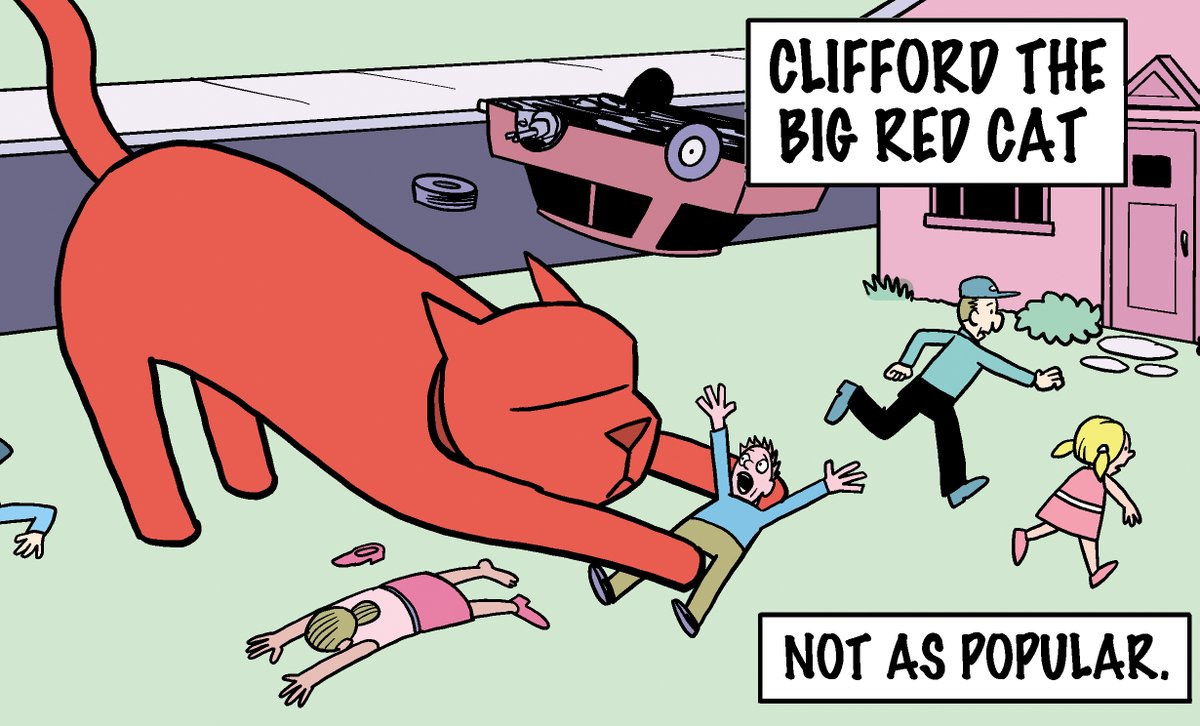 #clifford #cliffordthebigreddog #cliffordthebigredcat  #catlife #catcartoons #comicstrips #digitalcomics #comicsart #funnycomics #cliffordmovie