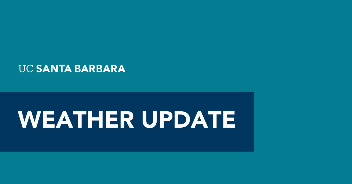 ucsantabarbara's tweet photo. Given predictions of dangerous storm conditions, classes on Tuesday, March 14 will either be canceled and rescheduled or taught over Zoom. Students with additional questions should contact their instructors directly for more information. 

More details: https://t.co/pJqNkUGVkB https://t.co/CnprRFxG5l