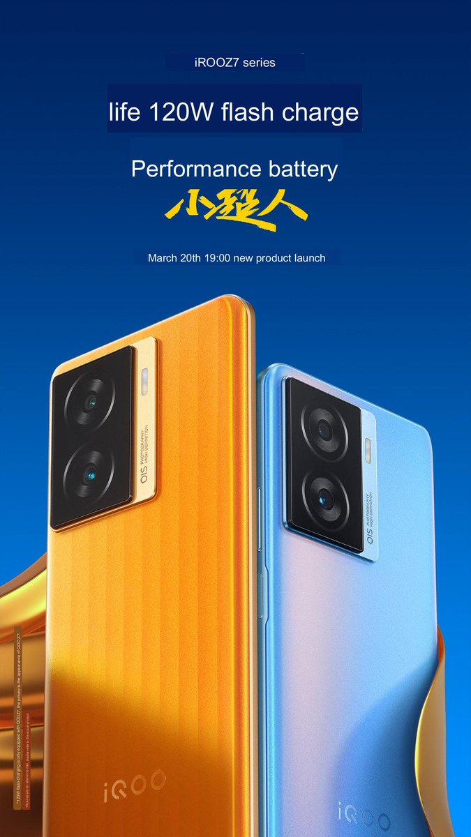 TechStudioShort's tweet photo. iQOO Z7 Series ( China Variant) Launching on 20th March.

#iQOOZ7Series
#iQOO
#TechStudioShort https://t.co/WZxp51mlIK