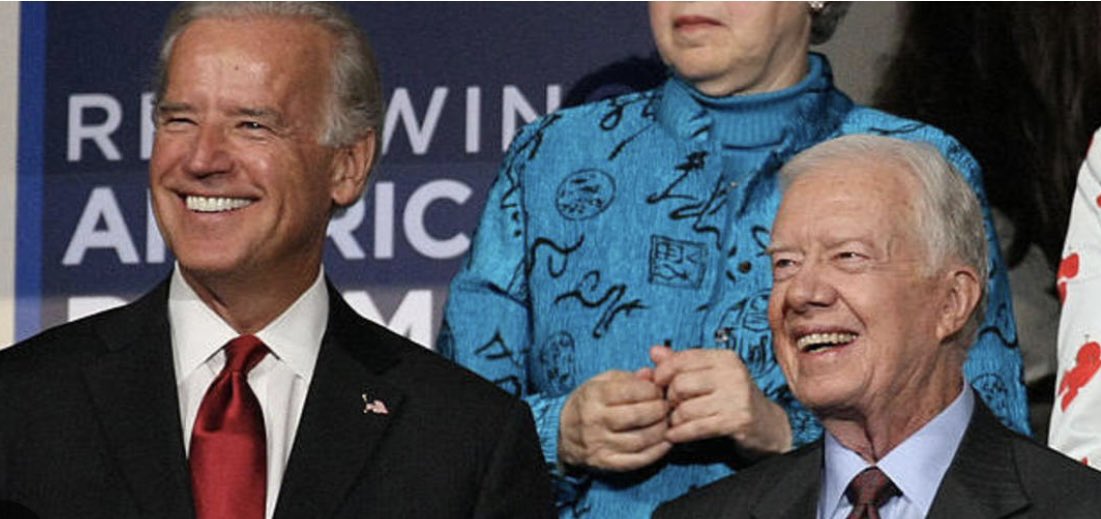 President Biden says Former President Carter asked him to give his eulogy after his death. Drop a 💙 for these two great men.