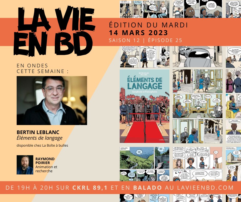 La vie en BD / CKRL 89,1 + balado tweet media