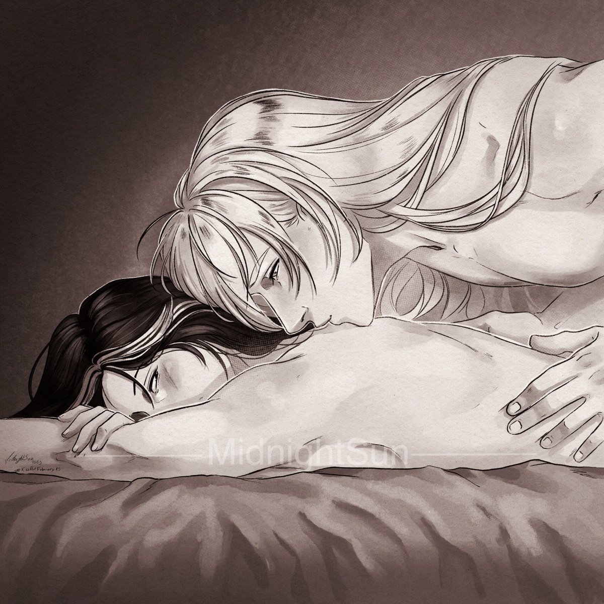 MiidniightSuun's tweet photo. An other batch of kiss I did for the #KissArtFebruary 🥰
Day 12 Laughter with Iwona and Henryk 
Day 13 Farewell with Robin and Frederick (Fire Emblem Awakening)
Day 14 Free Day with Elia and Gabriel 
Day 15 Shoulder with Lucy and Jack https://t.co/fjqBfGVO4r