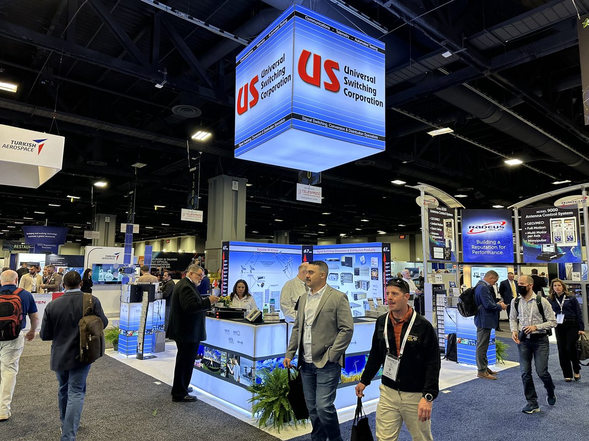 US_Corp's tweet photo. We’re showing at the #2023satshow this week!  Come on by and have an espresso on us. #satellite #satshow https://t.co/t0g3gGZTzU