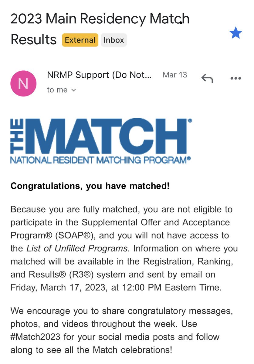 Ecstatic that I’m becoming a neurologist in the future! Thank you to all of my mentors, friends, and family who got me here! #Match2023 #NeuroMatch