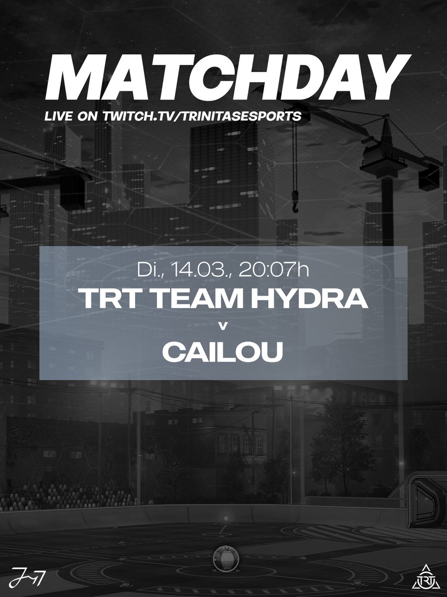 Wir sind heute live mit der <a href="/NitroLeagueRL/">Nitro League Legacy</a> Division 3.2.

Beide Teams haben zum Gedenken an Danny der Anstoßzeit um 20:07 und einer Schweigeminute zu Beginn von Game 1 zugestimmt.

📺twitch.tv/trinitasesports
🎙️ <a href="/schvennie_rl/">schvennie.</a> <a href="/VNooblo/">DeanNooblo</a> 
📽️ <a href="/PaterCamillo/">PaterCamillo @iemCologne2025</a> 

Bis später, Freunde. 🖤