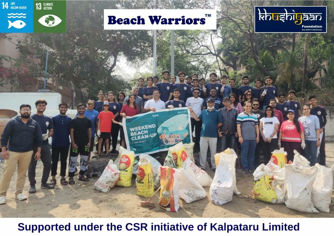 beachwarriors's tweet photo. 11/03/23
#PrabhadeviWorliBeachCleanUp #week258

Two Hands Can Do Wonders 🧤

With the CSR support of #kalpatarulimited 💚

Grateful to Warriors of #icicisecurities &amp; @nss_kc for joining😇

 #beachwarriors #cleanupdrive #swachhsarvekshan2023 #swacchbharat #unyouth #unenvironment https://t.co/YzEv1MuPjZ