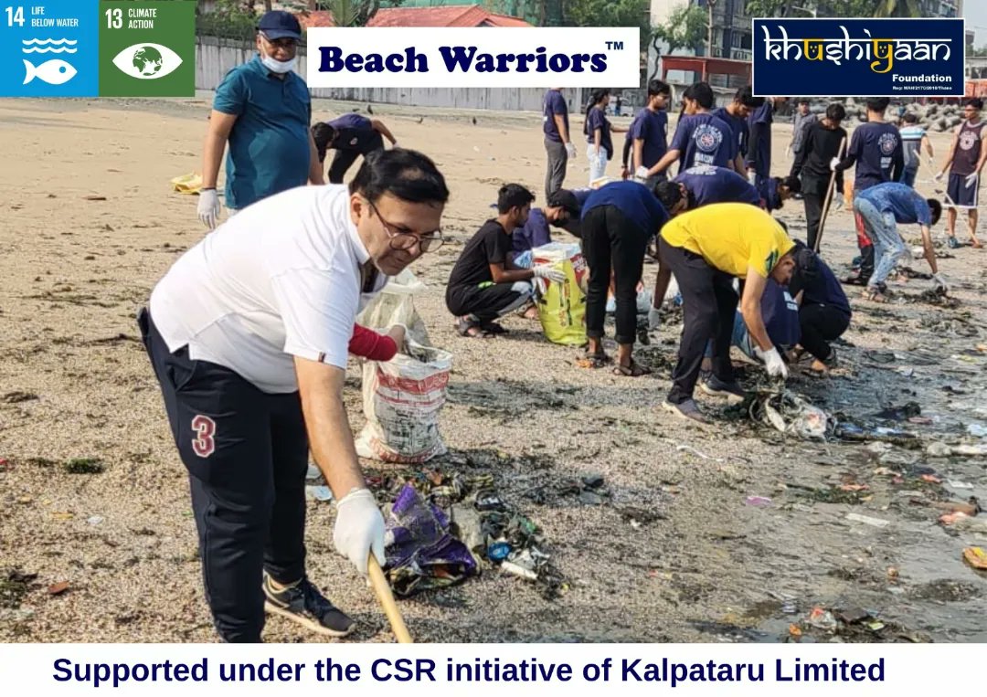 beachwarriors's tweet photo. 11/03/23
#PrabhadeviWorliBeachCleanUp #week258

Two Hands Can Do Wonders 🧤

With the CSR support of #kalpatarulimited 💚

Grateful to Warriors of #icicisecurities &amp; @nss_kc for joining😇

 #beachwarriors #cleanupdrive #swachhsarvekshan2023 #swacchbharat #unyouth #unenvironment https://t.co/YzEv1MuPjZ