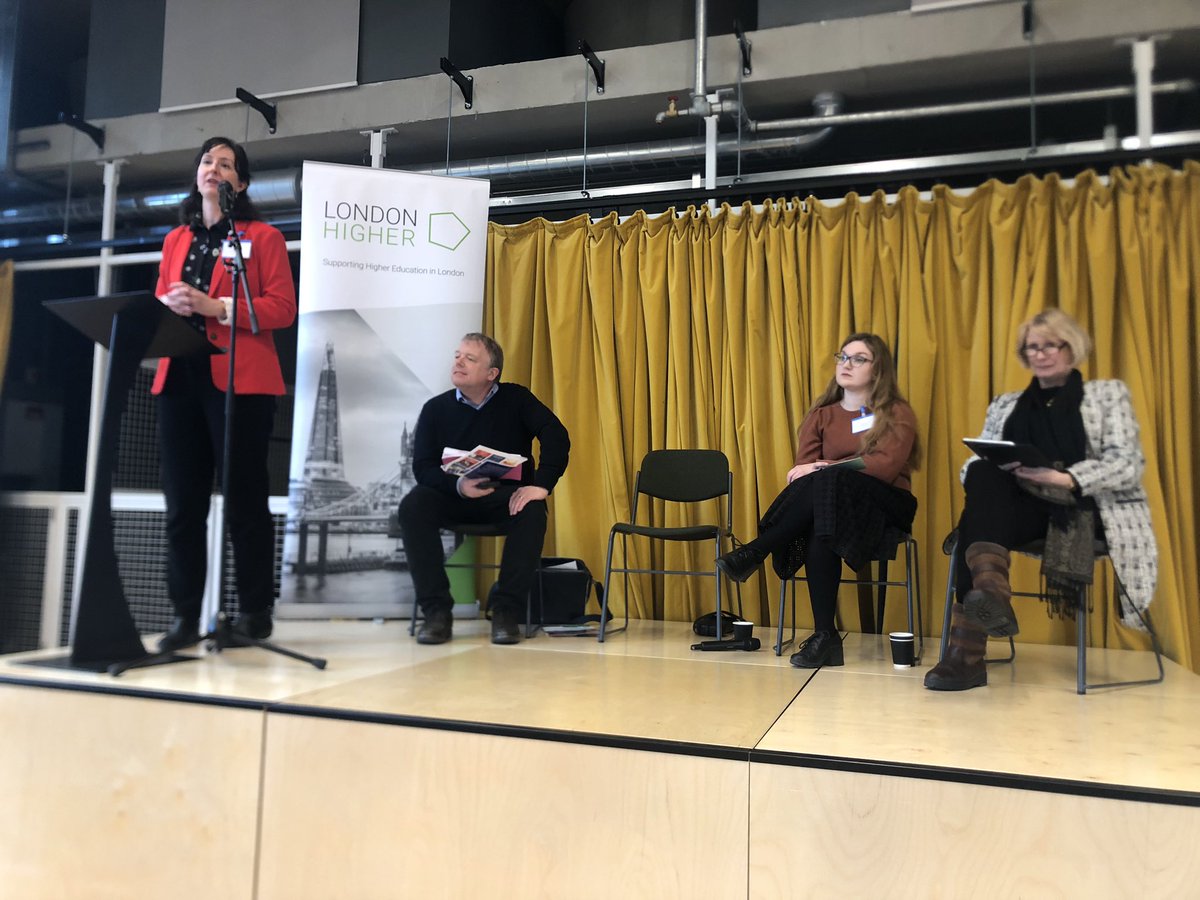 @LondonHigher’s own @dianajbeech launching the first ever Living and Learning in London report with @HEPI_news 

Showing size, scale and influence of #LondonHE, we need to make sure we’re getting it right for all students, #international included!