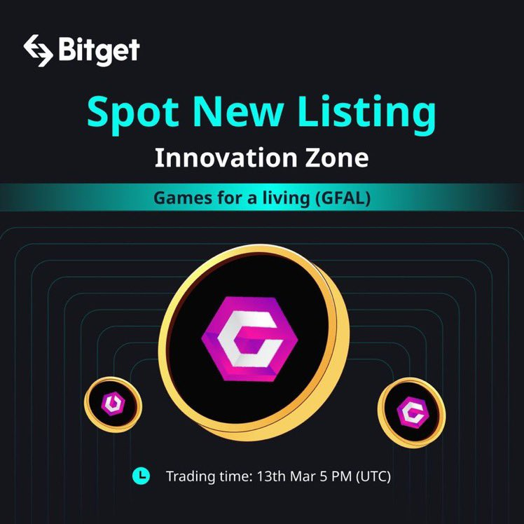 dlatos1's tweet photo. Trending now in @bitgetglobal! 🔥🔥🔥 $GFAL innovation zone listing! #GFAL is aiming to make #web3gaming the mainstream form of gaming. What do you guys think? Will this be the new era of #gaming and #play2earn ? 👀👀👀
https://t.co/2x5qWaBWuW
#Bitget #GFALxBitget #web3 #web2 https://t.co/jj7W4Zq9rn