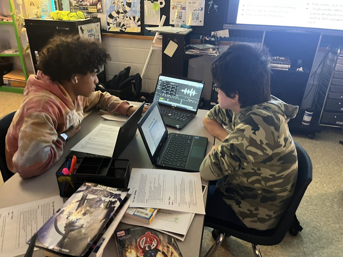MrQuillen's tweet image. For “The Last Lottery,” We are utilizing #ChatGPT to generate and revise scripts, WeVideo to match our music to the tone, &amp;amp; doing research on clothing of the time period to nail costumes. It’s a bit chaotic, but we’re figuring it out. #jcpsdigin #fairdale4life #kyiln #heroesofhs