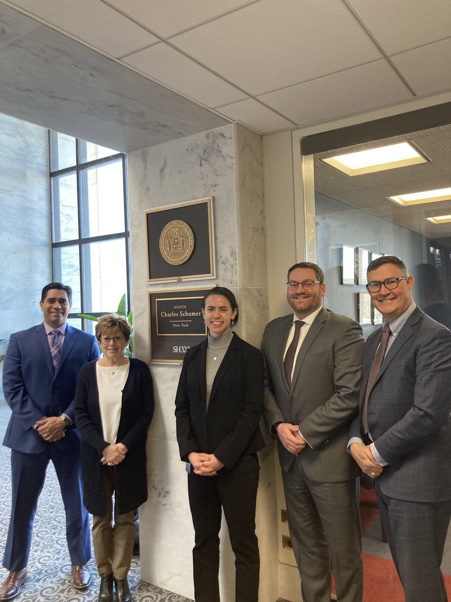 Thank you to Savannah in @SenSchumer’s office for taking time to speak with the @HFFMCSD team about the importance of #impactaid!   @FLISA7002 @NAFISschools @McelduffMichael