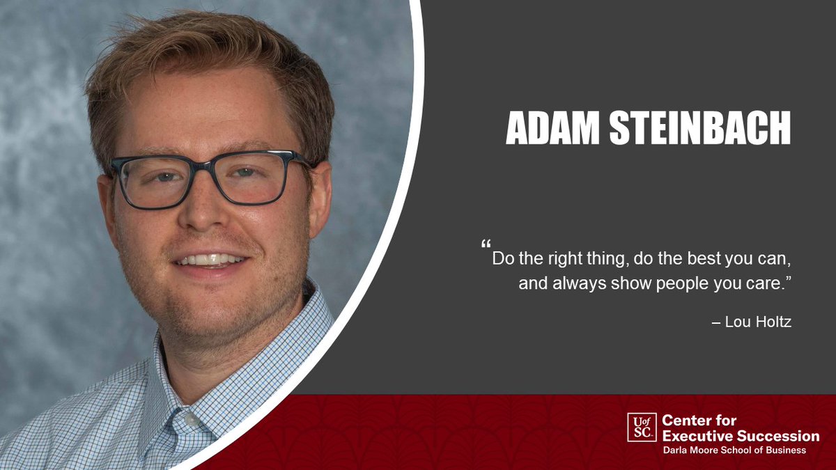 MooreSchool_CES's tweet photo. #CESFacultySpotlight. Join us in welcoming Adam Steinbach, assistant professor in the management department @UofSC’s @MooreSchool  to the team. He is the Academic Research Director and in his role orchestrates knowledge and insights from CES partners into scholarly research. https://t.co/nkJKj8xlCi