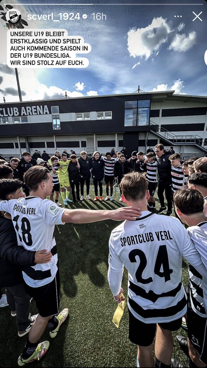Lewis_Tweeter's tweet photo. SC Verl U19 ♠️ maintain Bundesliga West 🇩🇪 - well deserved status and an honor 🦾 @c_chandler24 🙏🏼 https://t.co/WBnpyAhp5t