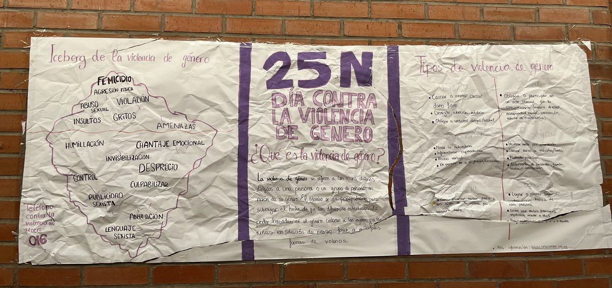 Queremos denunciar el acto machista sucedido hoy en la Facultad de Medicina por el cual dos personas han decidido romper el cartel realizado con motivo del Día Internacional Contra la Violencia de Género (25N)

Vuestro odio nos hace más fuertes 💜💪🏻