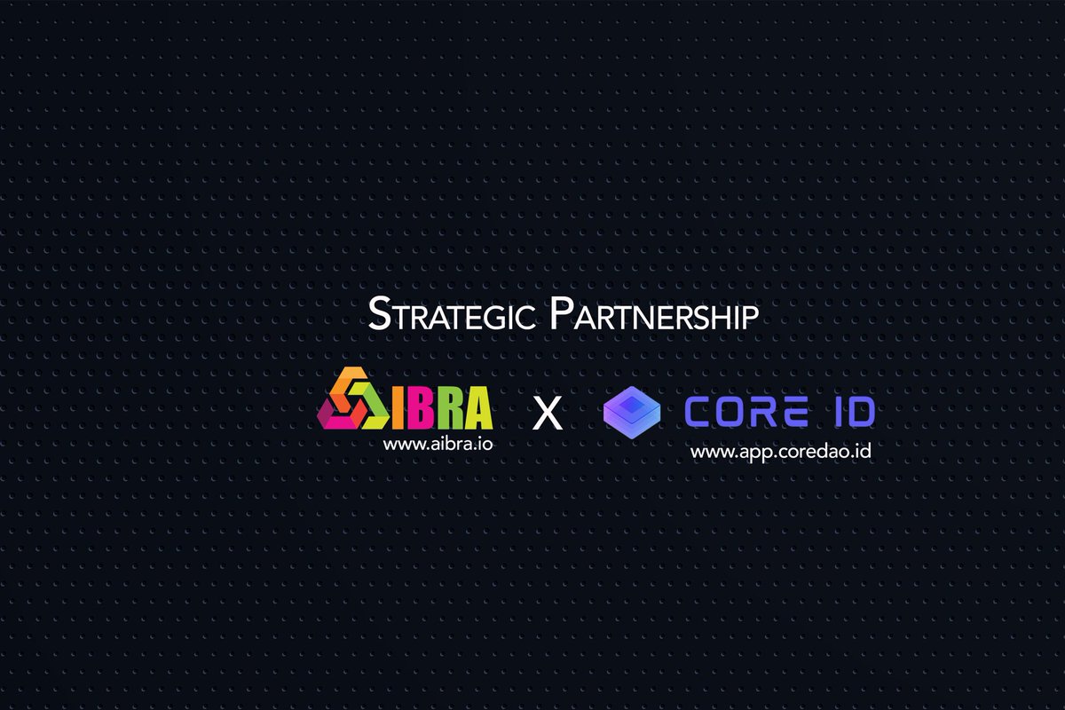 AIBRA_OFFICIAL's tweet photo. 📢Thrilled To announce our partnership with @CoreDaoID
CORE ID is a secure web3 service network and a decentralized data container.
#Aibra #Coreid @CoreDAODailyTW https://t.co/oihZ4pJUhw