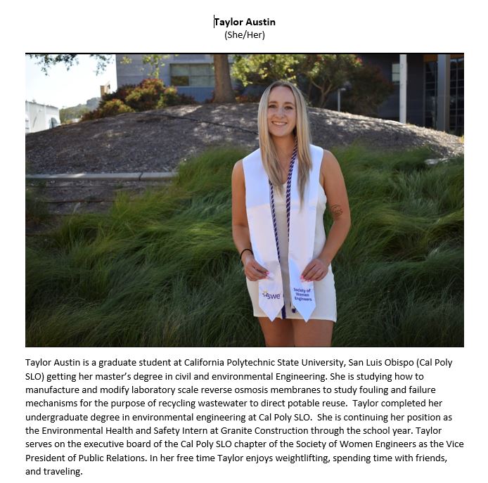 Today's highlight for #WomensHistoryMonth is Taylor Austin! Check her out! #WomensDay #WomenInSTEM #womeninscience #environmental