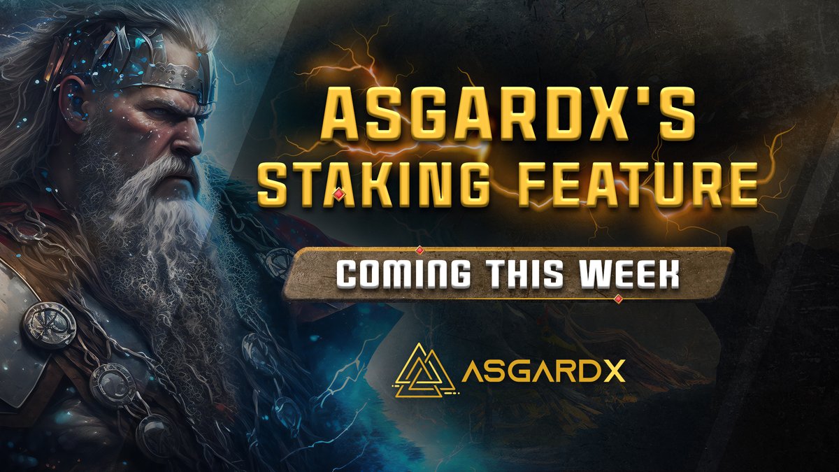 asgardx_world's tweet photo. We are excited to announce that the staking feature will be launched on #AsgardX this week! 

We believe that this new addition will greatly benefit our community, and we look forward to seeing the rewards that our users will earn. 

#Arbitrum #Staking $ODIN https://t.co/w1Zp7V8Apg