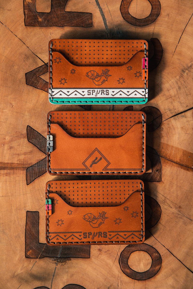 mySA's tweet photo. The collection will go on sale online at @BexarGoods and at Outland Provision on Saturday, March 18! 

The line of premium leather goods and apparel will include classic Spurs T-shirts, 1996 NBA All-Star Weekend T-shirts, caps, bandanas and more. #PorVida https://t.co/b3KCtwqfrW