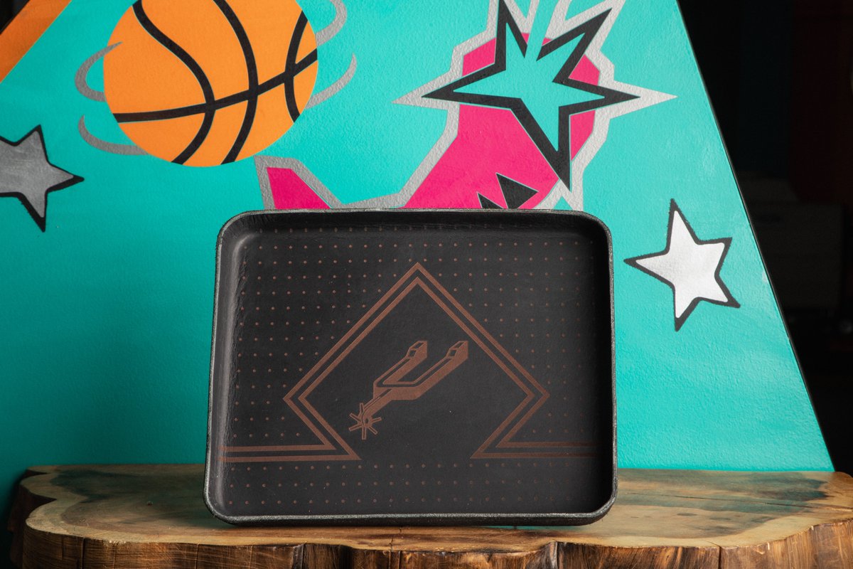 mySA's tweet photo. The collection will go on sale online at @BexarGoods and at Outland Provision on Saturday, March 18! 

The line of premium leather goods and apparel will include classic Spurs T-shirts, 1996 NBA All-Star Weekend T-shirts, caps, bandanas and more. #PorVida https://t.co/b3KCtwqfrW