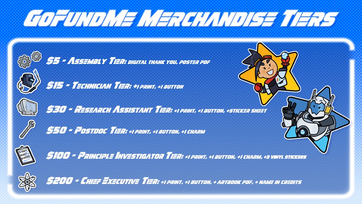 frostbyte_short's tweet photo. Only 2 weeks left to donate!! Here’s our merch designs and tier list for the rewards you can receive for donating! Check out our GoFundMe for more information! ❄️ https://t.co/iEbBtCZBh2 https://t.co/Gt1Scgpr9O