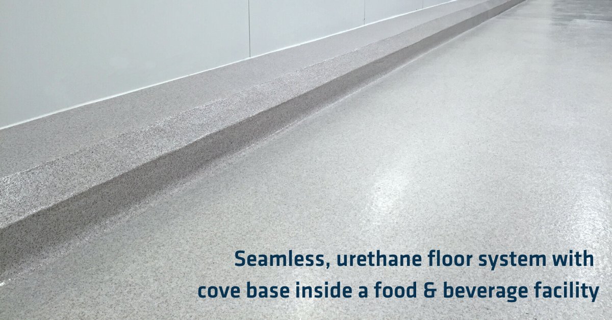 Floor coving seamlessly incorporates your floors and walls with an attractive aesthetic that prevents water and bacteria exposure while ensuring hygienic operations for your facility. Learn more: ow.ly/7mJ250NhZSQ 

#coving #commercialflooring #industrialflooring