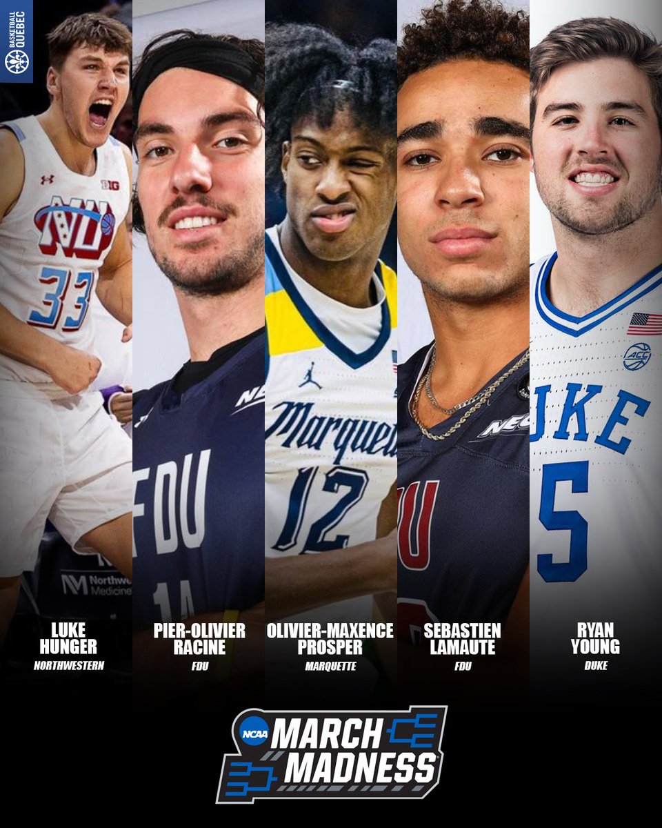 BasketballQc's tweet photo. Huit athlètes https://t.co/bQ2qUvjLgs participeront au tournoi 2023 du March Madness ! 👏 https://t.co/Y4MTnbPtwB