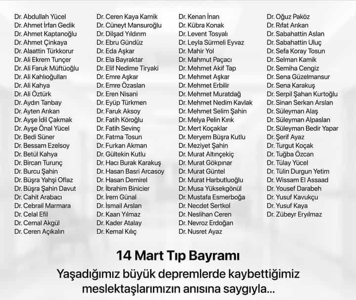 Mesleğimizi güvenle ve huzurla yapacağımız nice güzel yarınlara…