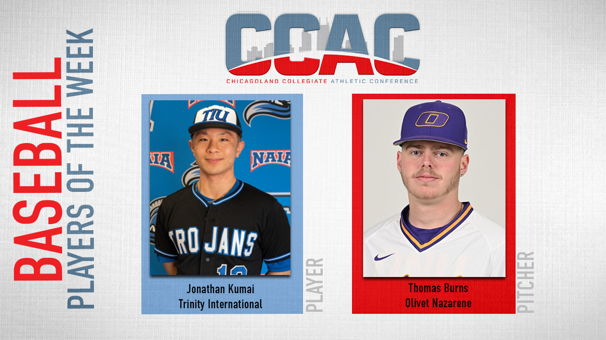 CCACSports's tweet photo. ONU's Burns, TIU's Kumai Pick Up Baseball Weekly Accolades
https://t.co/7YgujkLzPy https://t.co/kp60Xu02h0