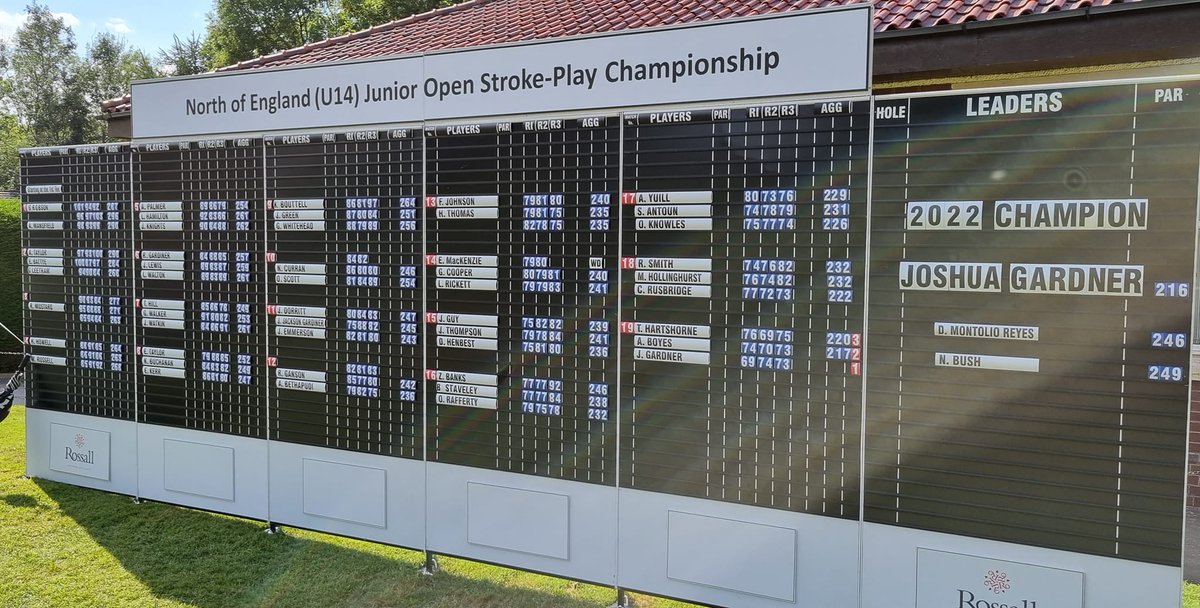 Entries continue to come in for 2023 North of England Under 14 Junior Strokeplay, 26-28th July 2023, entry here :-  northofenglandu14golf.co.uk  Can you join our list of illustrious winners   <a href="/EnglandGolf/">England Golf</a> <a href="/DurhamGolfUnion/">Durham County Golf Union</a> <a href="/stephenjburnett/">Stephen J. Burnett</a> <a href="/negolfer/">Northern Golfer & Yorkshire Golfer</a> <a href="/nland_golf/">Northumberland_Golf</a> <a href="/YUGCUK/">Yorkshire Golf</a> <a href="/Lancashiregolf/">Lancashire Golf</a>