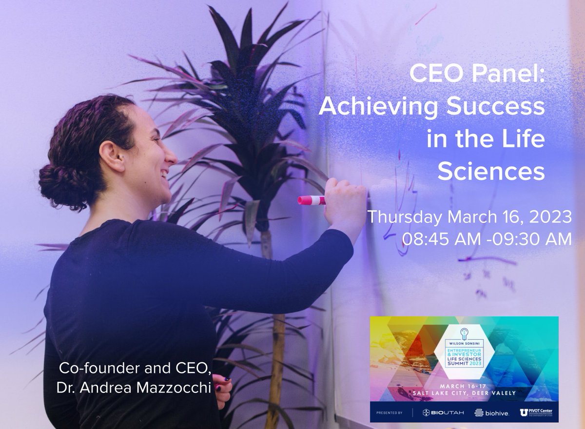 Known Medicine (@known_med) on Twitter photo Join our CEO <a href="/A_Mazzocchi/">Andrea Mazzocchi</a> at the #eisummit this Thursday, March 16. She will be discussing how she successfully started <a href="/known_med/">Known Medicine</a> and the incredible opportunities available for Life Science companies in Utah. More info: eilifesciencessummit.org
#TheFutureIsKnown Join our CEO <a href="/A_Mazzocchi/">Andrea Mazzocchi</a> at the #eisummit this Thursday, March 16. She will be discussing how she successfully started <a href="/known_med/">Known Medicine</a> and the incredible opportunities available for Life Science companies in Utah. More info: eilifesciencessummit.org
#TheFutureIsKnown