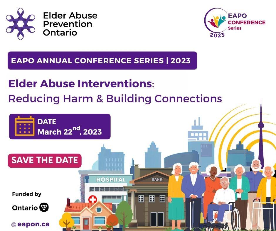 Don't forget to register and reserve your spot for our Virtual Conference Series: Elder Abuse Interventions: Reducing Harm &amp; Building Connections.
🗓  March 22nd
⏲ 9:00 EST
✅ Learn more ➡️ pheedloop.com/eapon/site/hom…

#Elderabuseprevention #stopabuse #education
