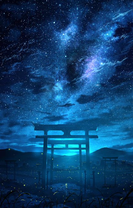 「天の川 夜空」のTwitter画像/イラスト(新着)
