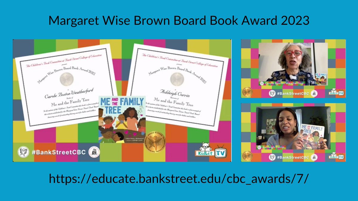📚✨Pls share the link to <a href="/bankstreetedu/">Bank Street College</a>’s Margaret Wise Brown Board Book Award Ceremony &amp; Educational Event w/#EDUcators &amp; medical professionals in your social media circle! Keynote by Dr. Perri Klass, National Medical Director, <a href="/reachoutandread/">Reach Out and Read</a>! ➡️educate.bankstreet.edu/cbc_awards/7/