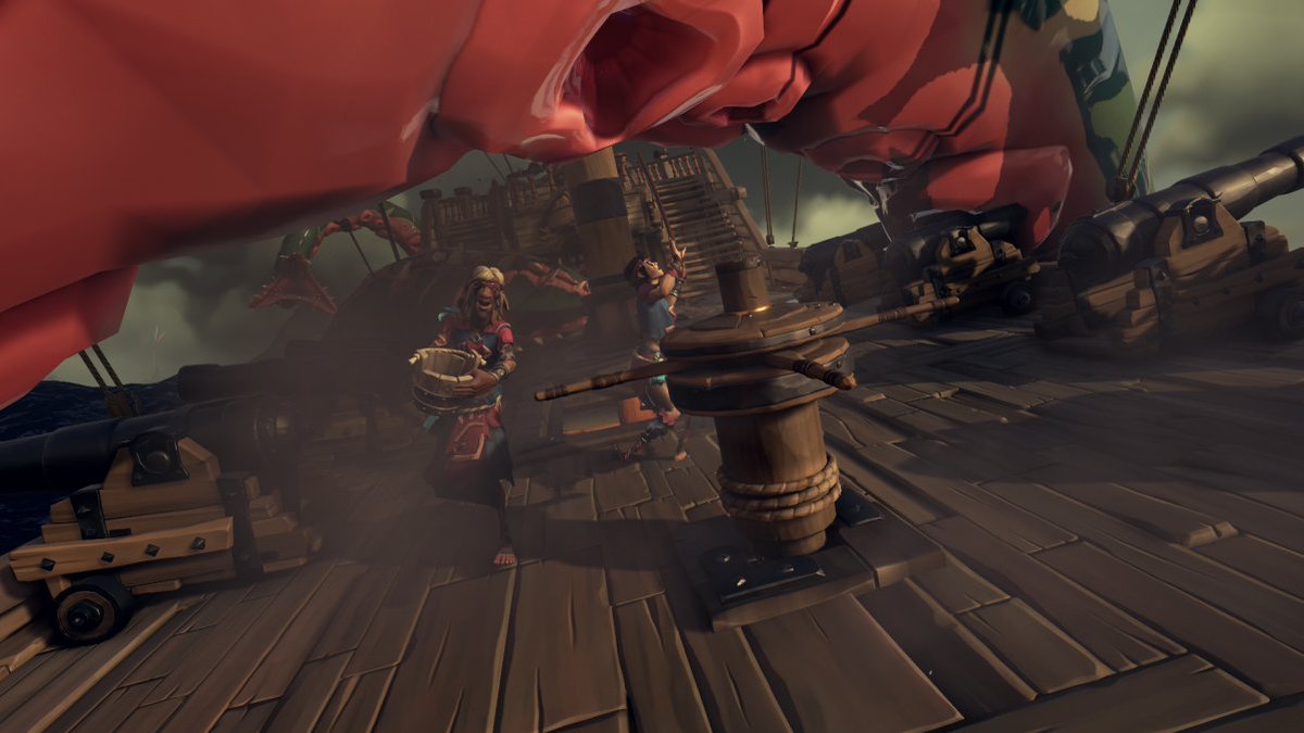 MatGomesz's tweet photo. In order to become fully fledged members of the order of souls, Kraken ink is required for the ritual which rewards them with inky black eyes, one can say that getting said resource is rather dangerous.

Contest Theme: The Order of Souls 

@SeaOfThieves #SoTShot #SeaOfThieves https://t.co/P7StGhWTtR